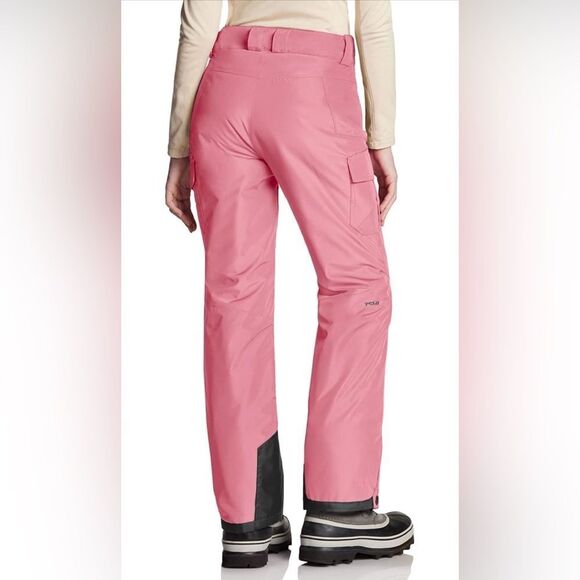 NEW TSLA Plum Winter Snow Pants Waterproof Insulated Hook Loop Waist NWT L Pink - Picture 2 of 8